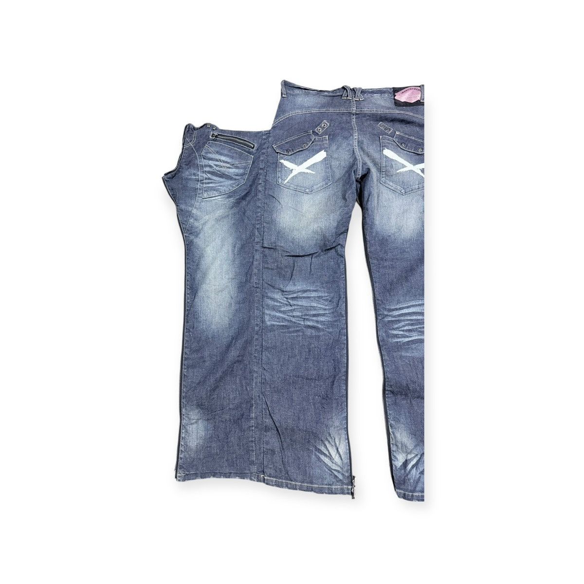 Seditionaries Vtg🔥Avant-Garde ppfm AnarchyDenim Eastern Rock Reverseible Size US 33 - 21 Thumbnail