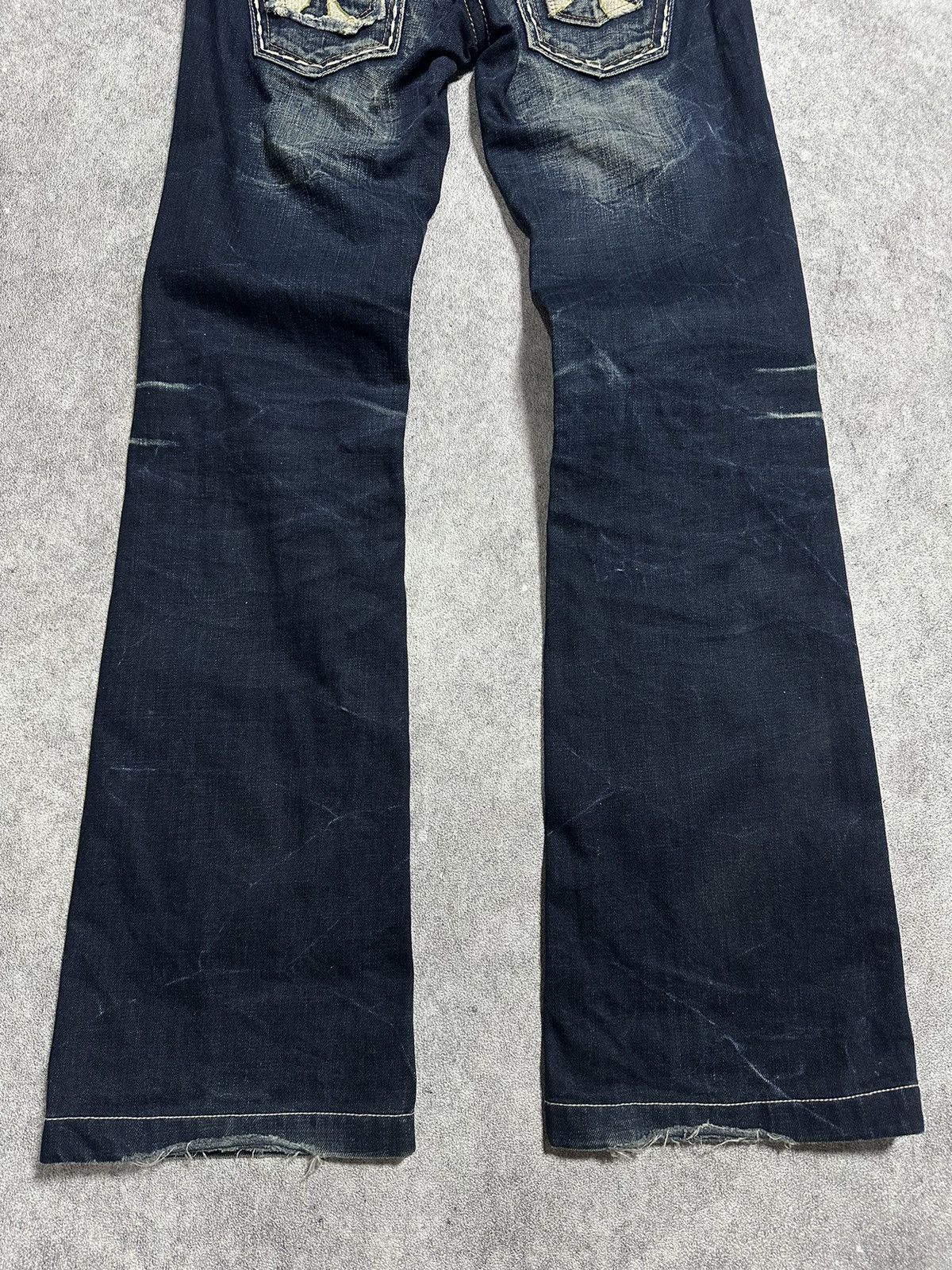 Japanese Brand Japanes Riobera Mudwash Flared Jeans Size US 27 - 5 Thumbnail