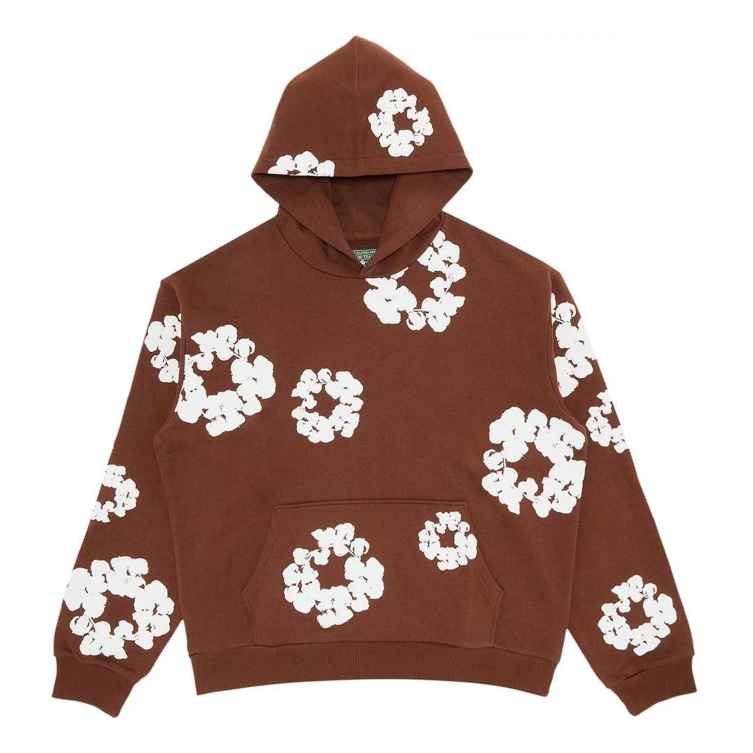 DENIM TEARS The Cotton Wreath Sweatshirt Brown Size US L / EU 52-54 / 3 - 1 Thumbnail