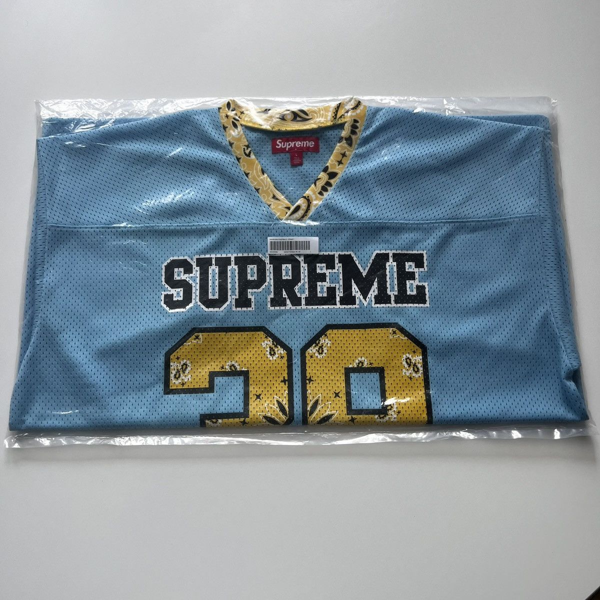 Supreme Supreme Bandana Football Jersey Blue L | Grailed