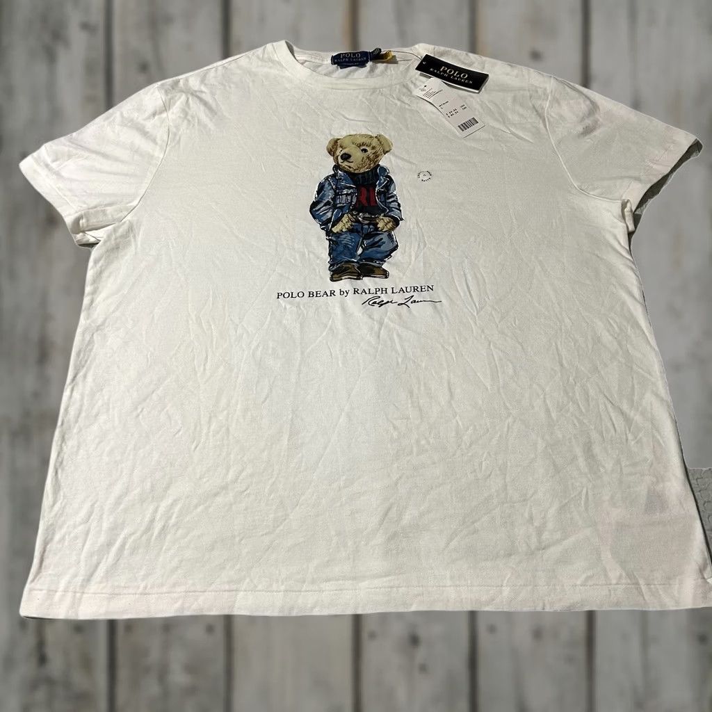 Polo Ralph Lauren Polo Ralph Lauren Polo Bear Shirt White Mens Size Large NWT Size US L / EU 52-54 / 3 - 1 Thumbnail