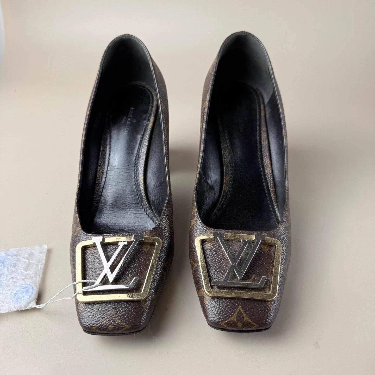 Louis Vuitton Louis Vuitton Monogram Gold Silver Pumps 39.5 EU 95New Size US 8.5 / IT 38.5 - 2 Thumbnail