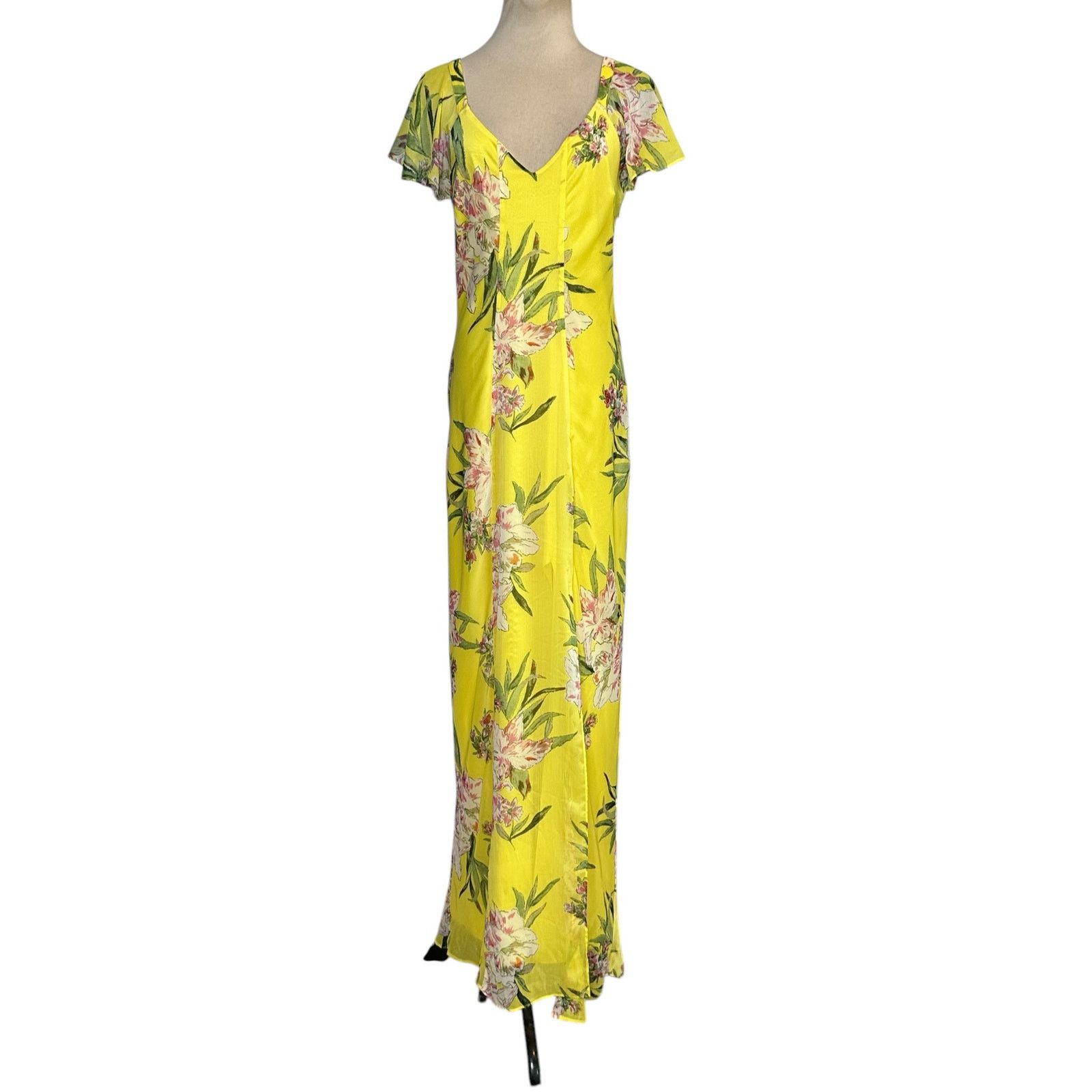 Guess Guess yellow floral maxi party dress size 4 Size S / US 4 / IT 40 - 15 Thumbnail