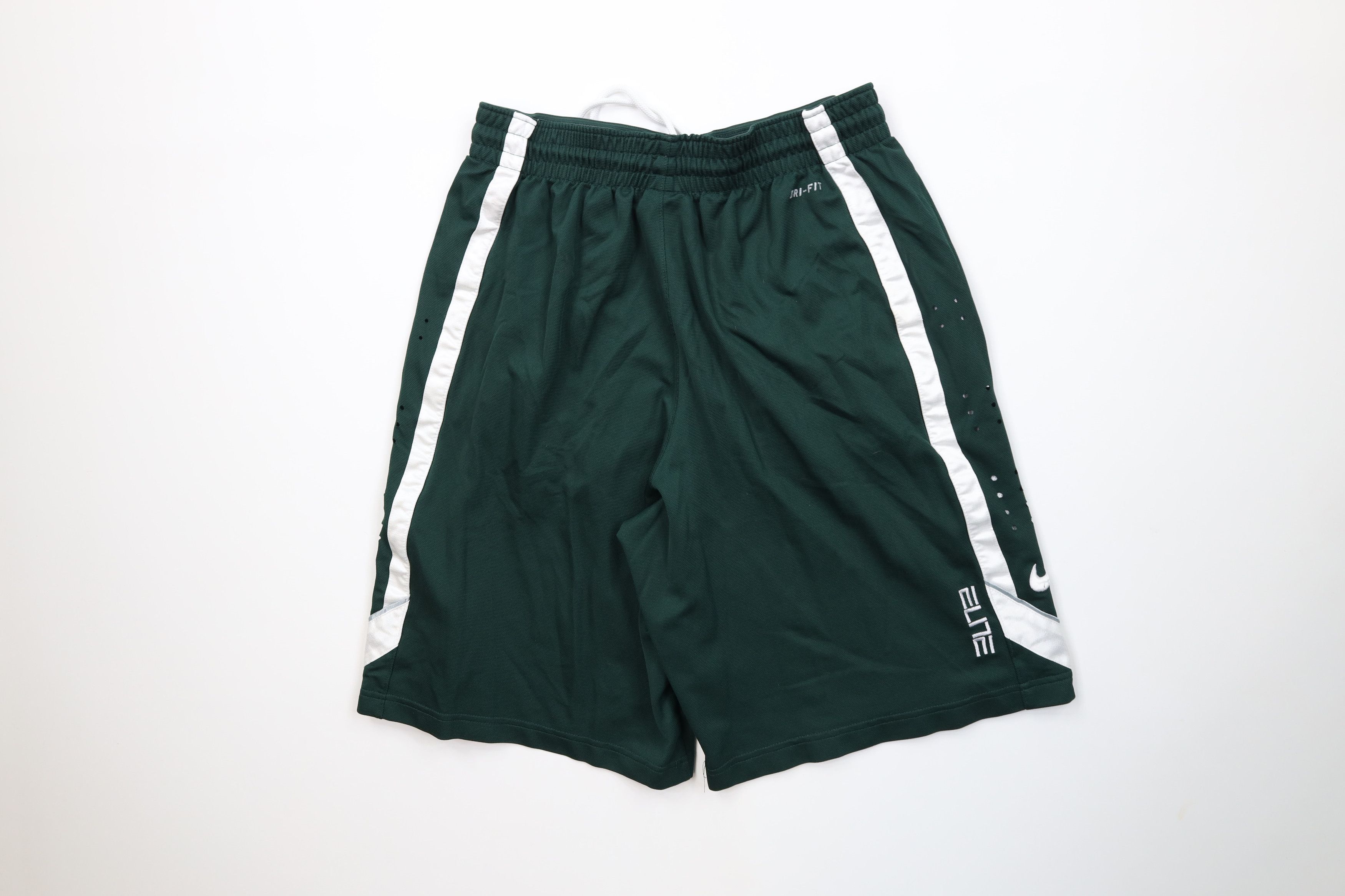 Nike Nike Elite State University Basketball Shorts Green Stitched Size US 34 / EU 50 - 10 Thumbnail