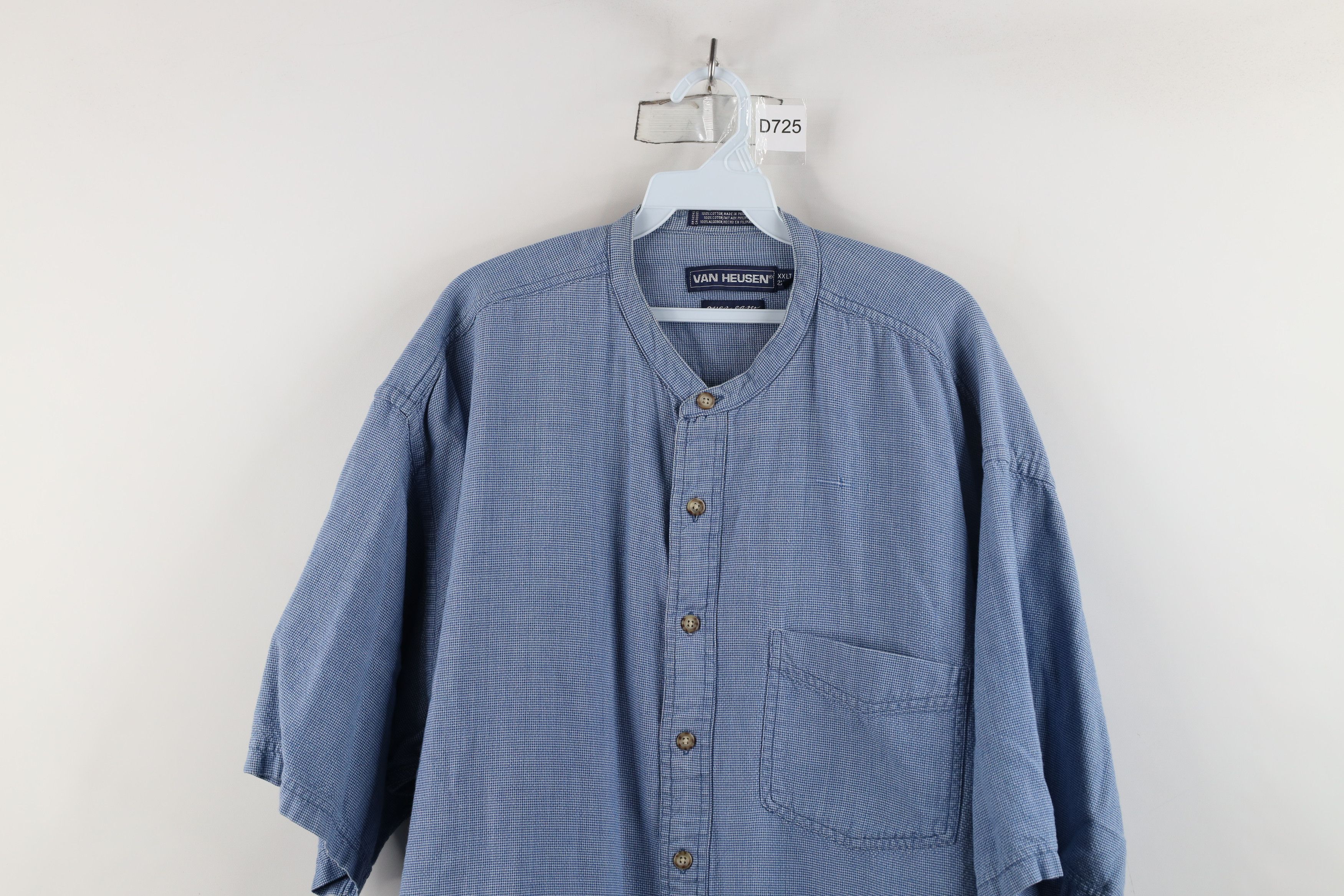 Vintage Vintage 90s Streetwear Band Collar Short Sleeve Button Shirt Size US XXL / EU 58 / 5 - 2 Thumbnail