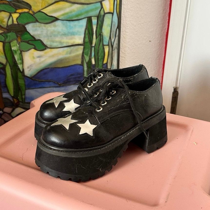 Other morbid threads vintage hot topic loafer platform shoes Size US 6 / IT 36 - 1 Thumbnail