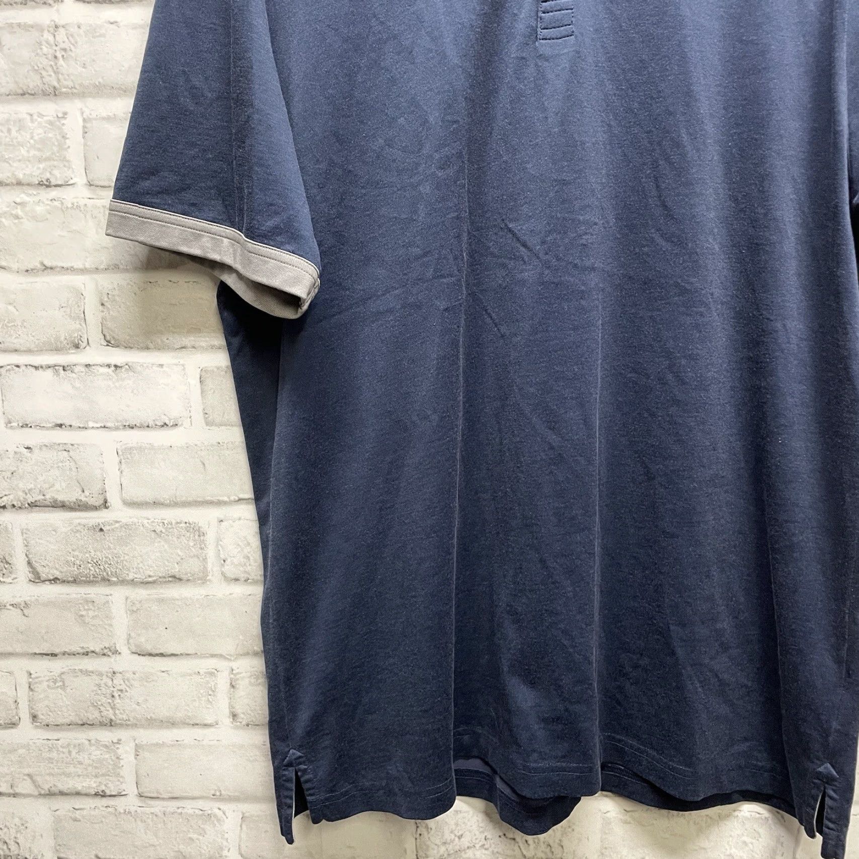 TravisMathew Travis Mathew Polo Shirt Mens Golf Dark Blue XL Stretchy Polo Shirt Classic Regular Size Size US XL / EU 56 / 4 - 3 Thumbnail
