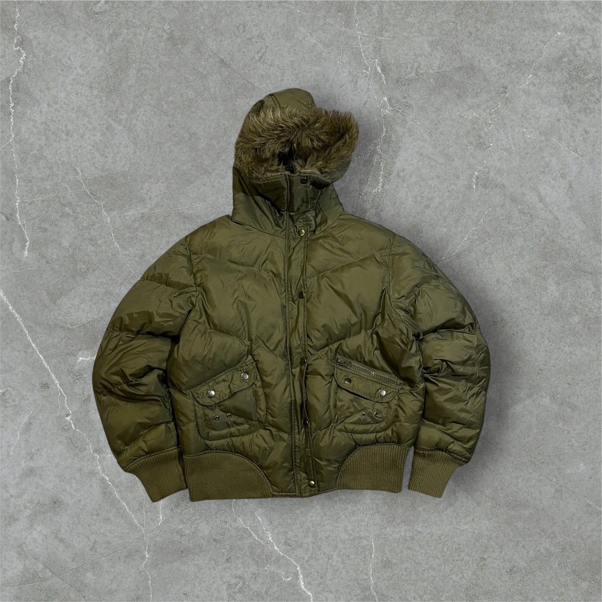 Other CRAZY style Y2K Faux Fur hood bomber jacket Size US M / EU 48-50 / 2 - 5 Thumbnail