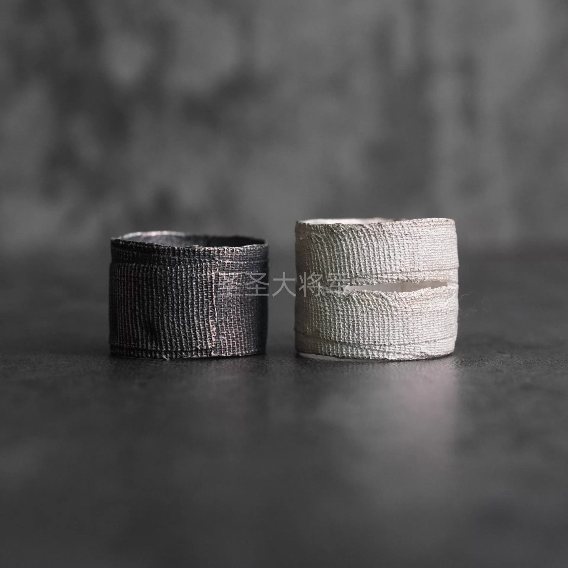 DETAJ Detaj Vintage Cut Edge Band Ring White(12-22) Black(14-20) Size ONE SIZE - 5 Thumbnail