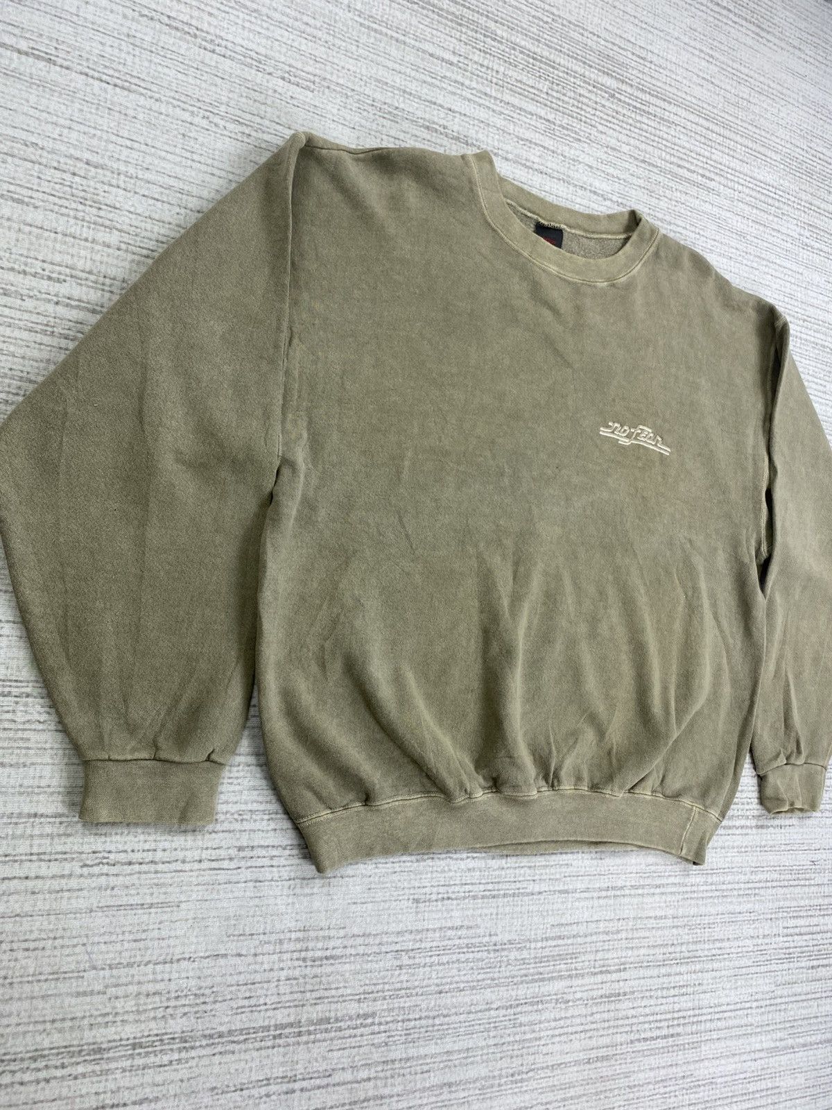 Japanese Brand × No Fear Vintage 90s NO FEAR Made In USA Streetwear Baggy Sweatshirt Size US L / EU 52-54 / 3 - 3 Thumbnail