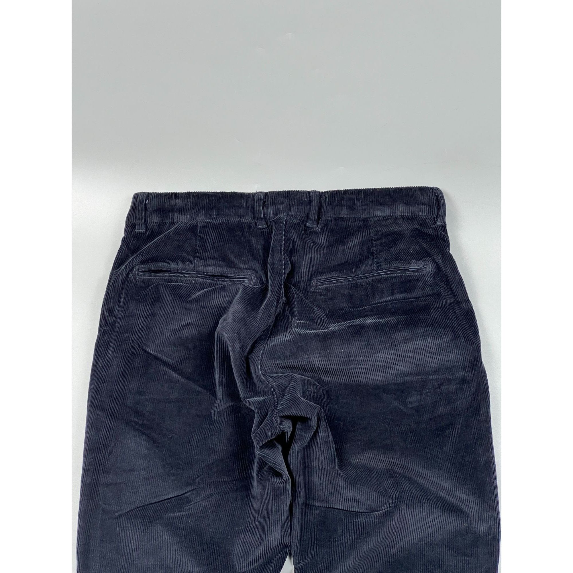 Boggi Boggi Milano Navy Blue Corduroy Pants (Y0171) Size US 30 / EU 46 - 11 Thumbnail