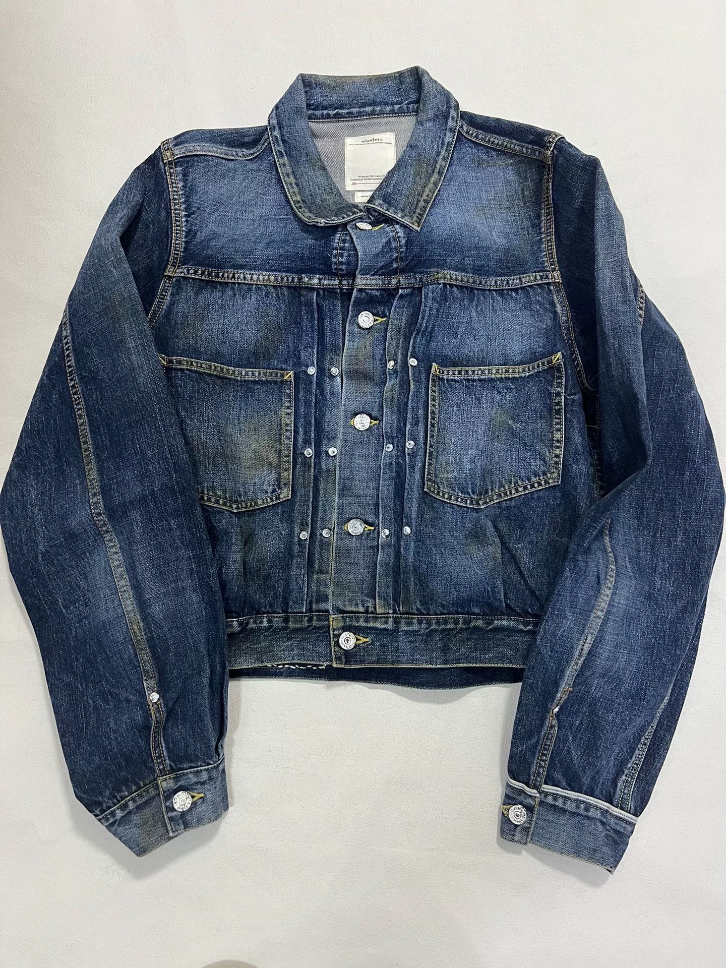 Visvim visvim ss shorty chore dry denim jkt Size US M / EU 48-50 / 2 - 1 Thumbnail