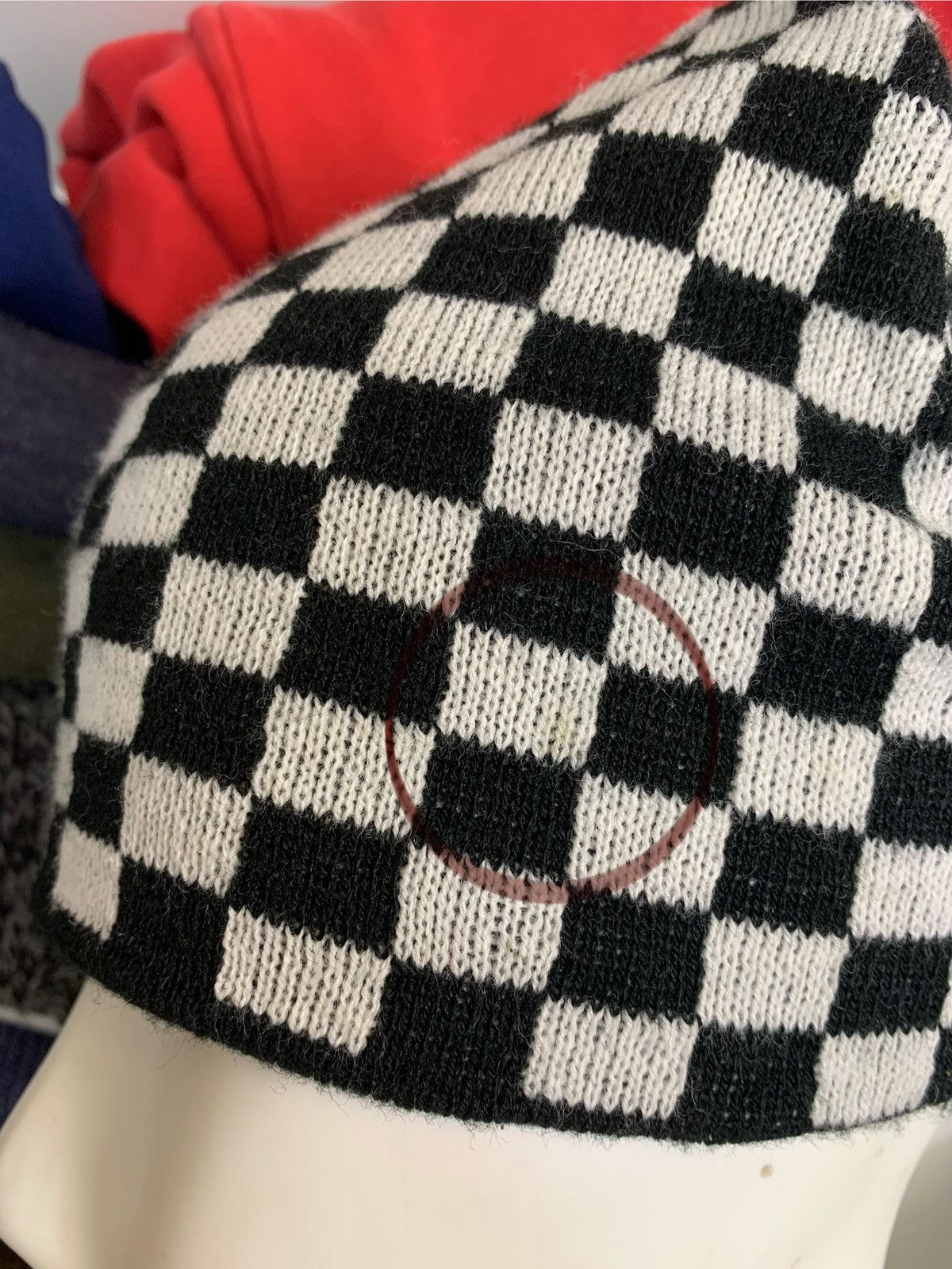 Other Checkboard Beanie Hat Size ONE SIZE - 9 Thumbnail