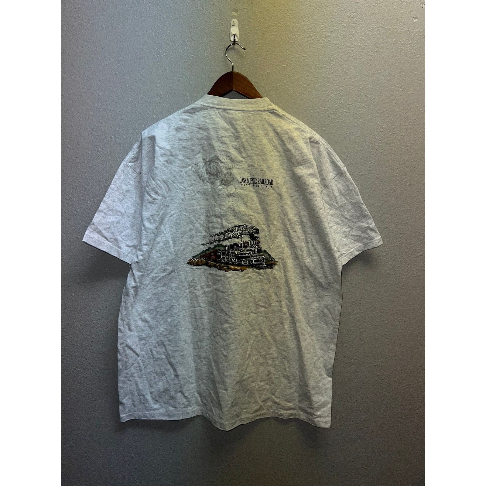 Jerzees Vintage Virginia Shirt Scenic railroad Test Print Tee 90s XL Size US XL / EU 56 / 4 - 6 Thumbnail