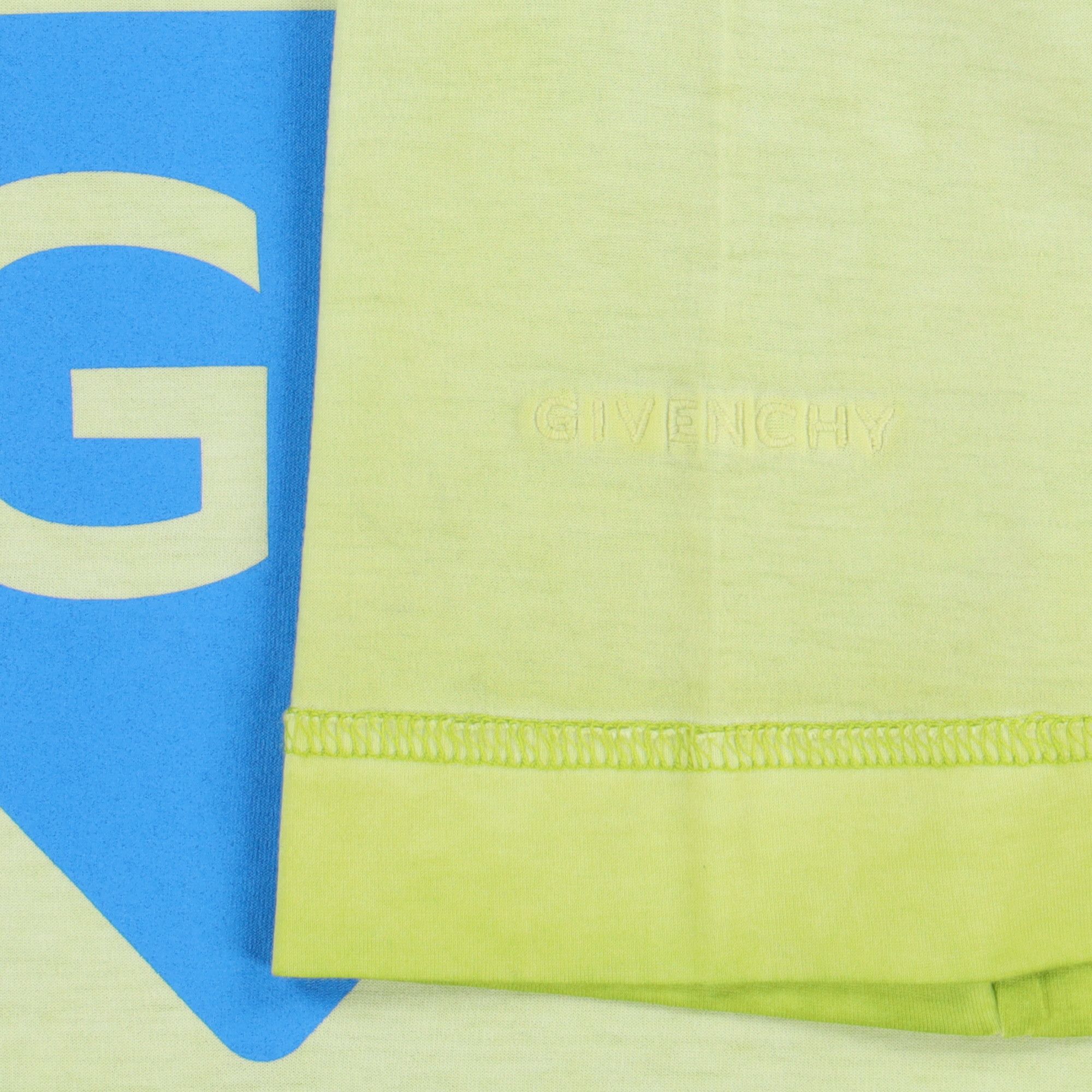 (B).Stroy × Givenchy Green Inside Out Global Peace Logo Oversized T-Shirt Size US XXS / EU 40 - 9 Thumbnail