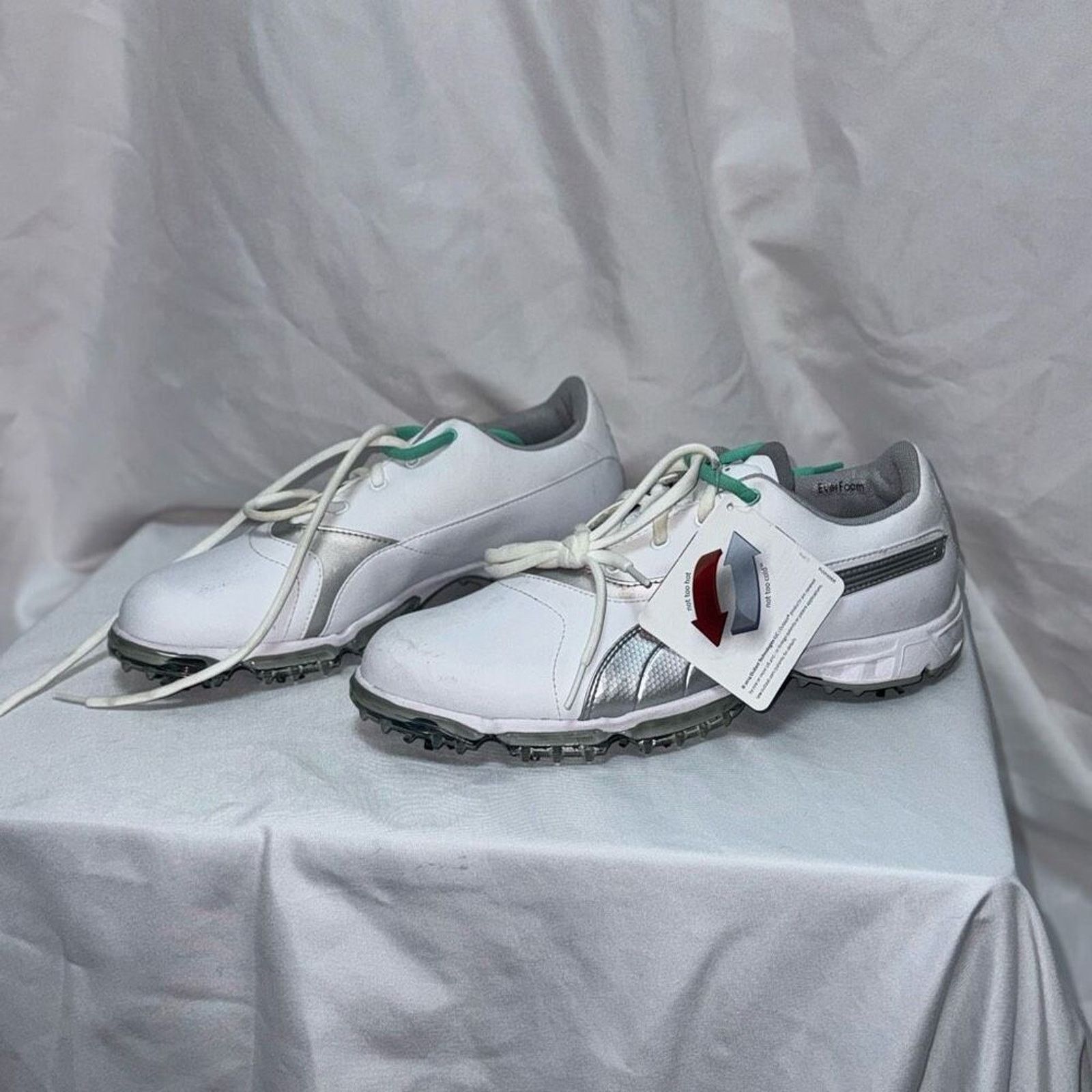 Puma Puma white and teal spiked golf shoes | Sz 9.5, NWT Size US 9.5 / IT 39.5 - 3 Thumbnail