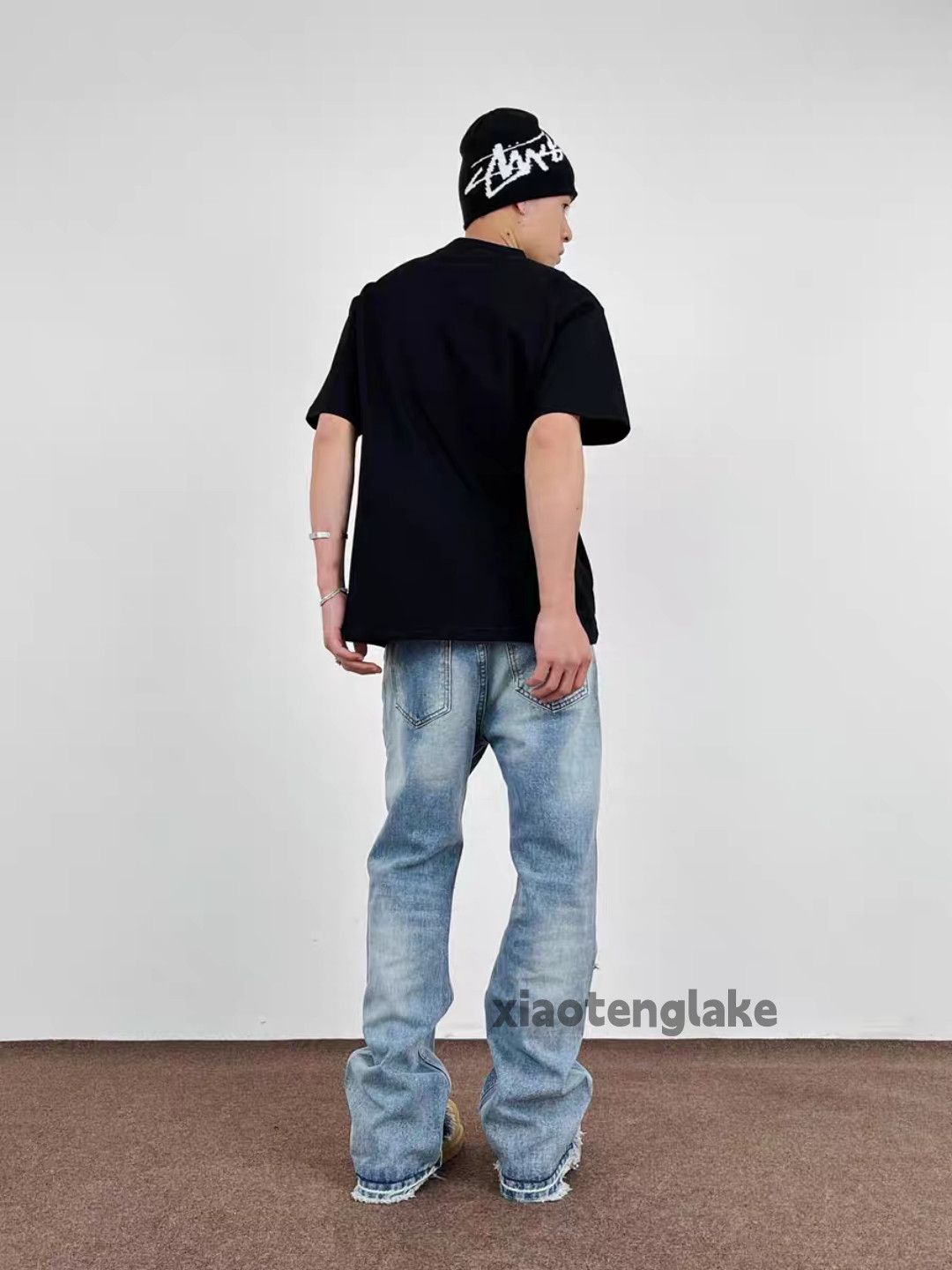 Jean × Vintage Washed faded utility punk grunge ripped damaged jeans Size US 36 / EU 52 - 5 Thumbnail