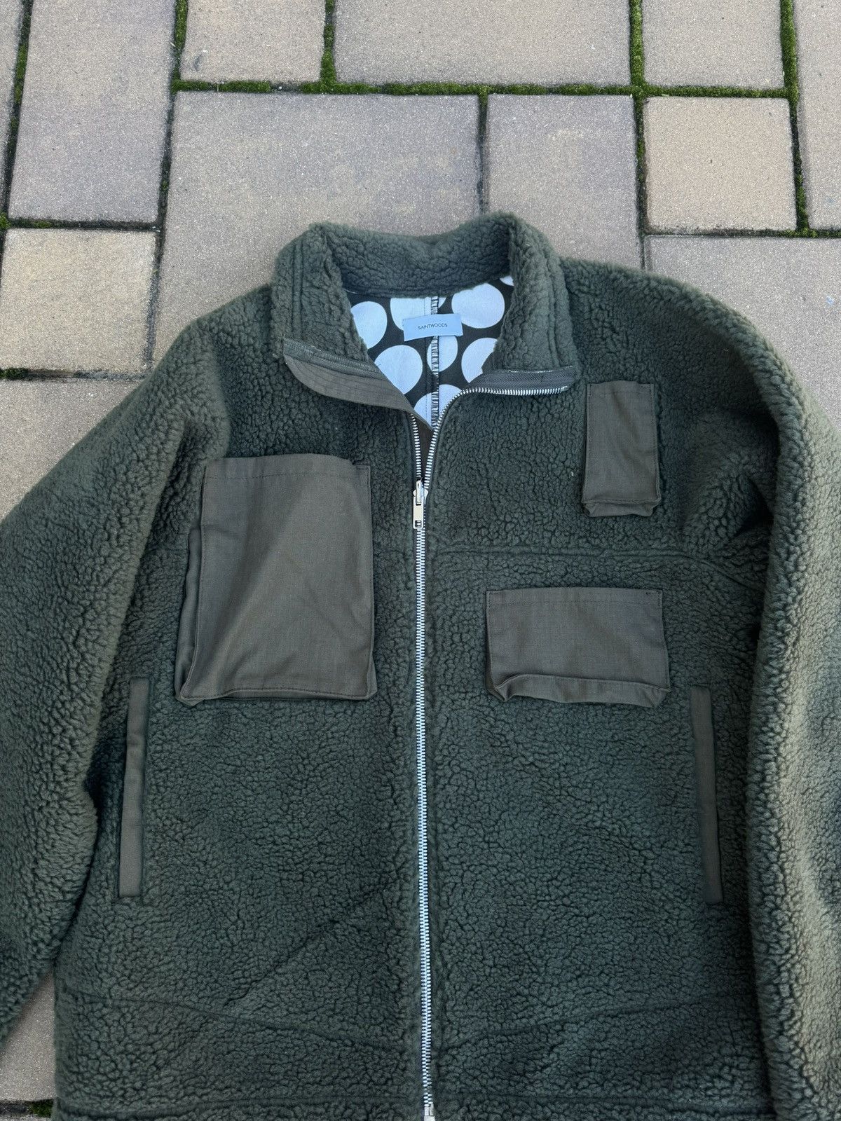 Saintwoods Saintwoods Reversible Fleece Jacket Green Size L Size US L / EU 52-54 / 3 - 3 Thumbnail
