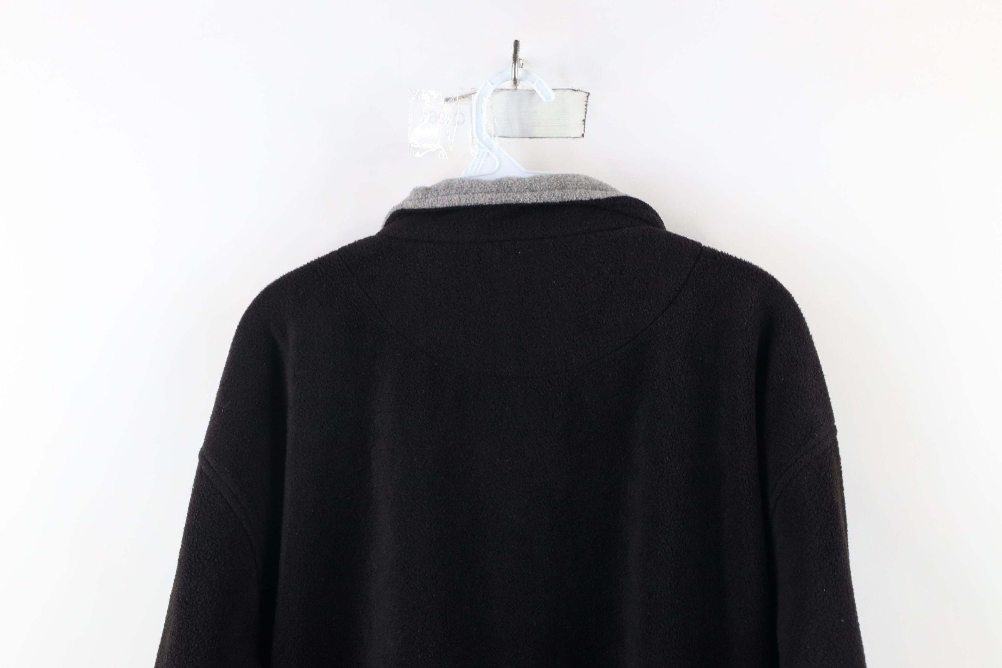 Vintage Vintage 90s Streetwear Fleece Pullover Sweater Black Size US L / EU 52-54 / 3 - 7 Thumbnail