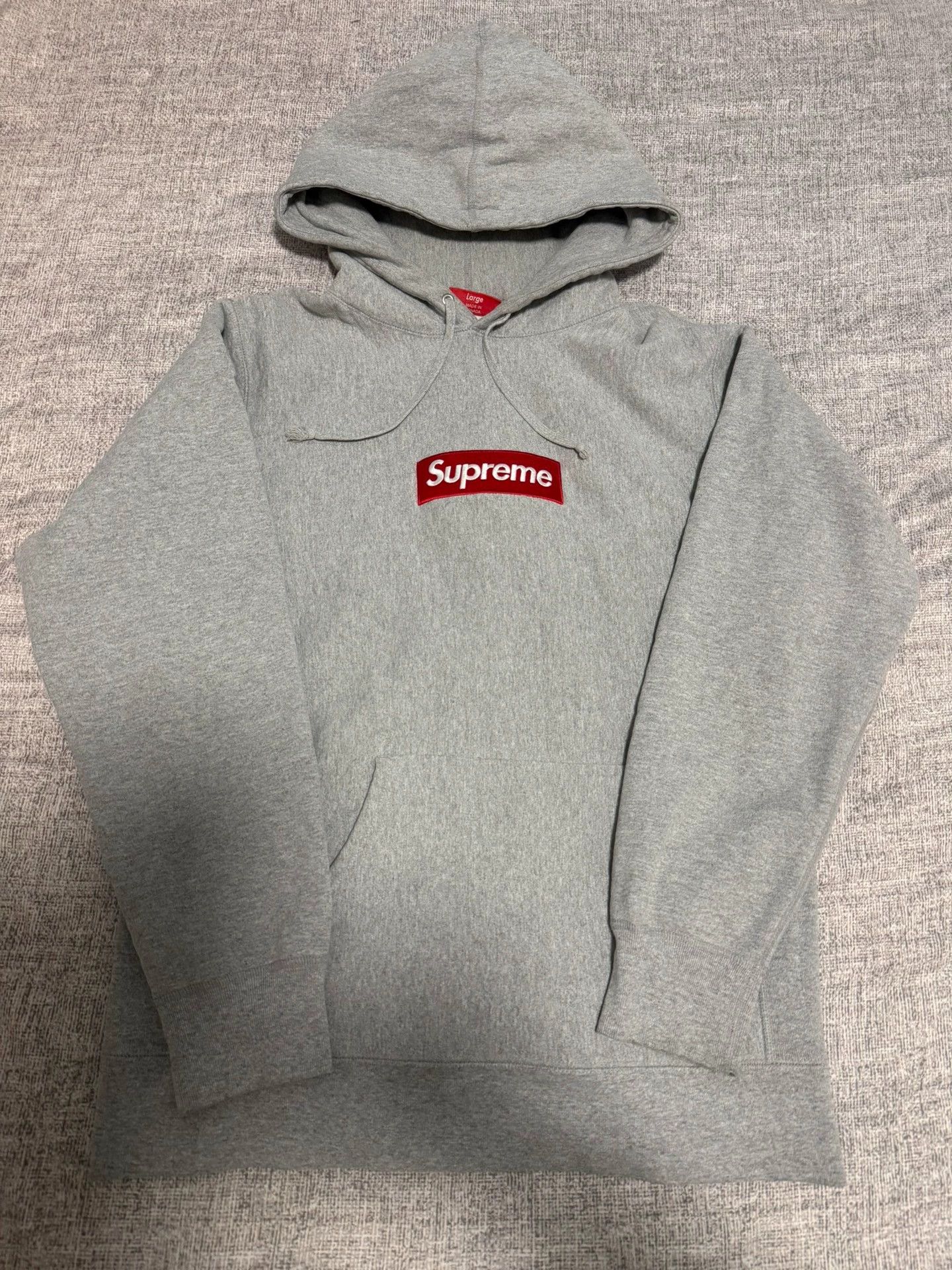 Supreme Supreme FW16 Box Logo Hoodie Gray Over Red L Size US L / EU 52-54 / 3 - 1 Thumbnail