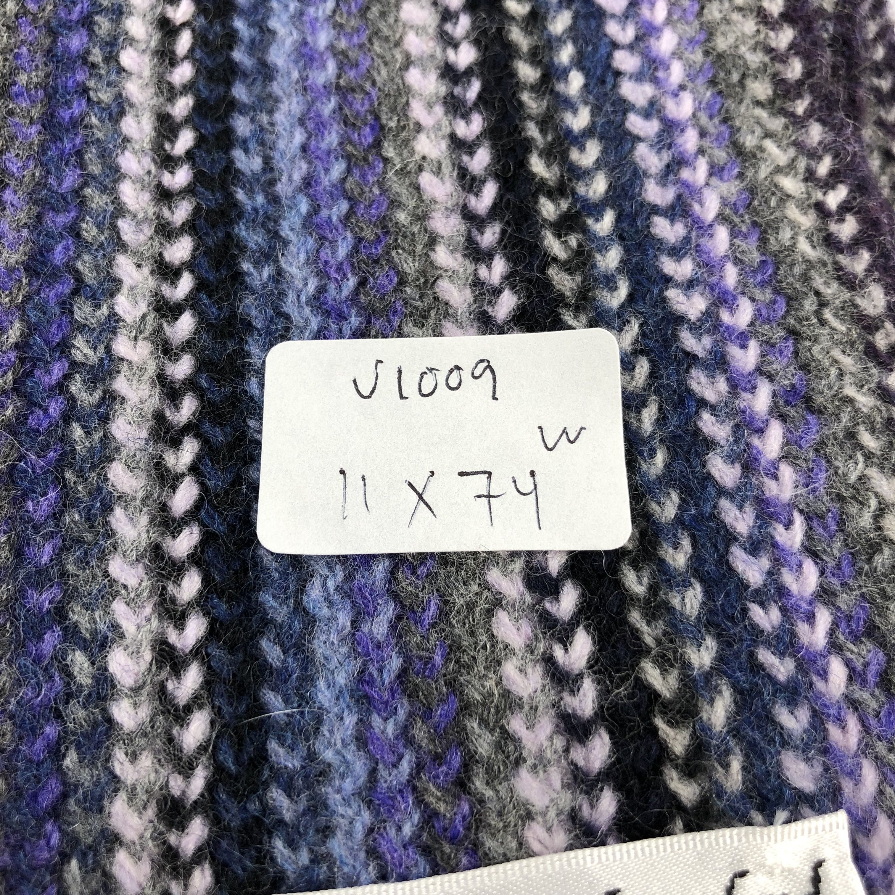 United Arrows United Arrows Striped Knit Wool Scarf Muffler V1009 Size ONE SIZE - 5 Thumbnail