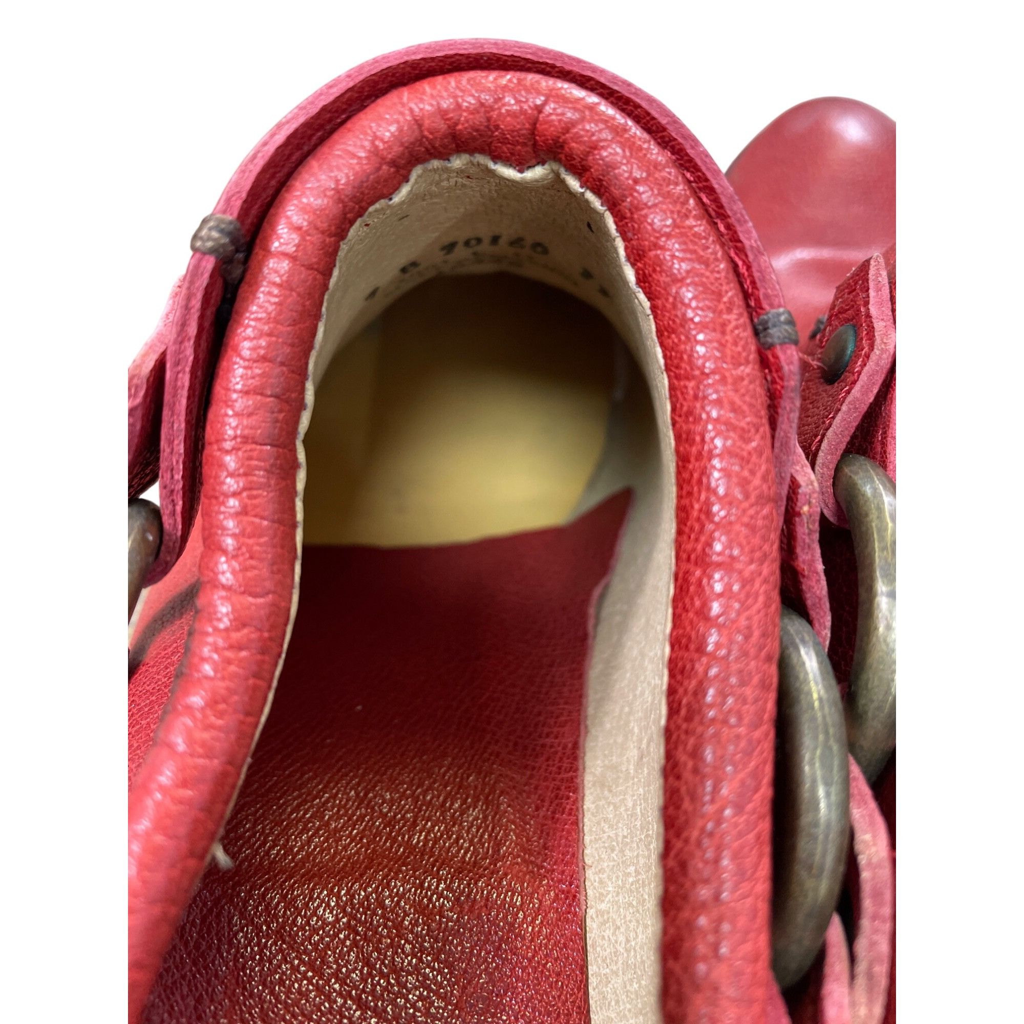 Frye Frye Vintage womans Leather Red Harness Mules Booties shoes Size US 7 / IT 37 - 7 Thumbnail