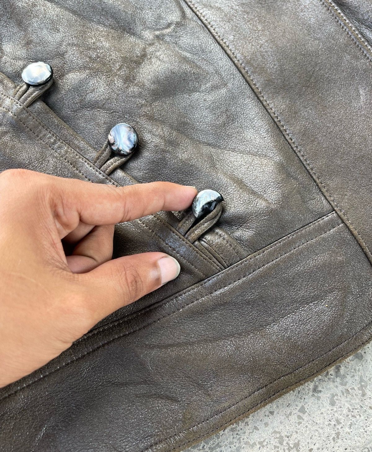 Balmain × Pierre Balmain 🔥VINTAGE PIERRE BALMAIN PARIS GENUINE LEATHER WOMEN'S JACKET Size M / US 6-8 / IT 42-44 - 18 Thumbnail