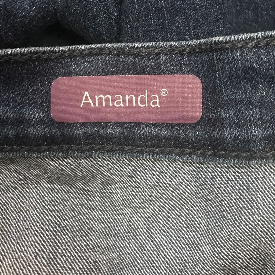 Gloria Vanderbilt Gloria Vanderbilt Amanda Black Denim High-Rise Jean 18W Size 40" / US 18 - 4 Thumbnail