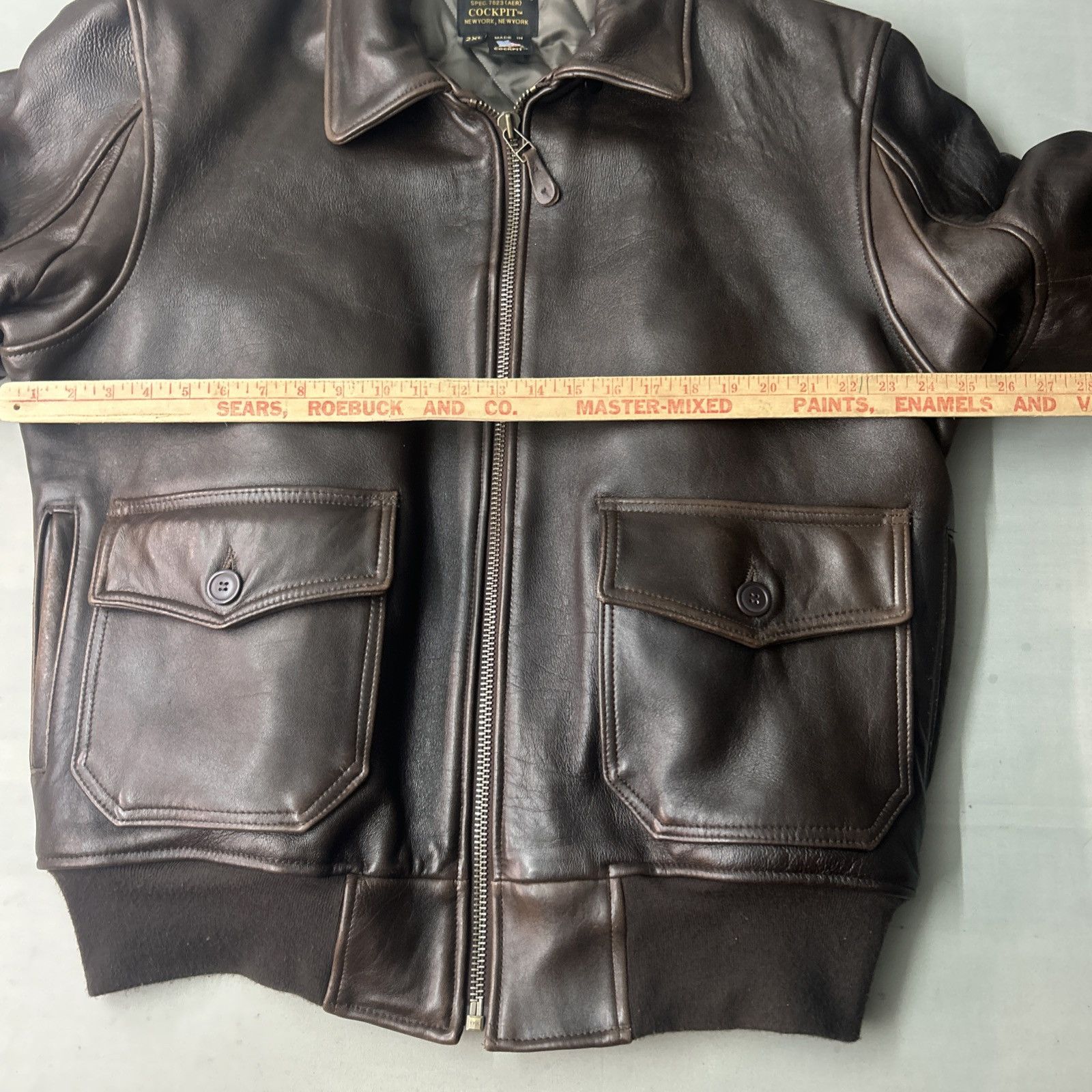 Cockpit USA Cockpit USA (AVIREX) Type G-1 Bomber Jacket Map Lined Size US XXL / EU 58 / 5 - 9 Thumbnail