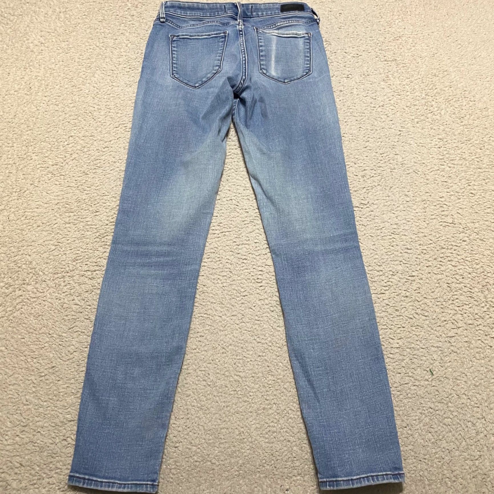 Abercrombie & Fitch Abercrombie & Fitch Womens Jeans Blue Denim Medium Wash 4 Mid Rise Skinny Stretch Regular 5-Pocket Womens Boys Mens Girls? Size 26" / US 2 / IT 38 - 2 Thumbnail