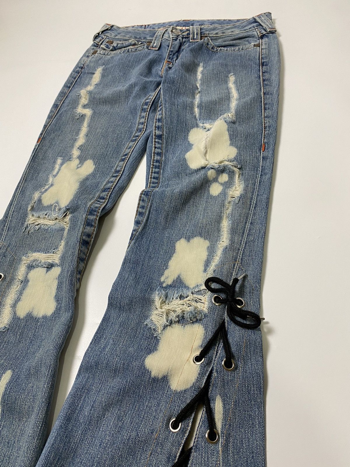 If Six Was Nine × Japanese Brand × True Religion true religion flared laces up pant lgb style inspired Size US 30 / EU 46 - 4 Thumbnail