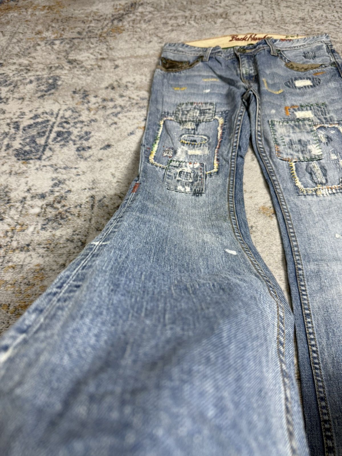 Tornado Mart Back number y2k style denim pants Size US 32 / EU 48 - 2 Thumbnail
