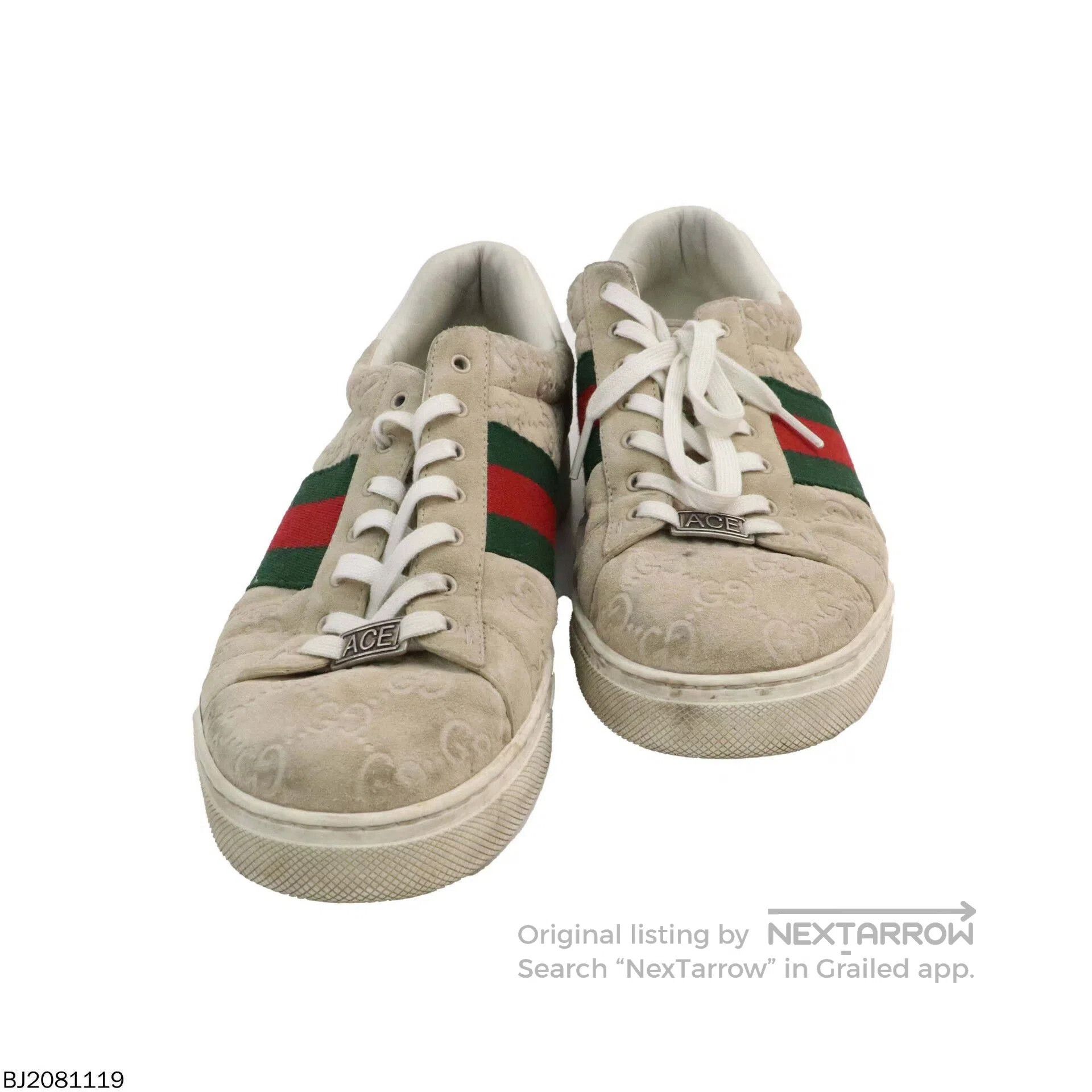 Gucci beige gucci ace low-top sneakers size 8. Size US 8 / EU 41 - 3 Thumbnail