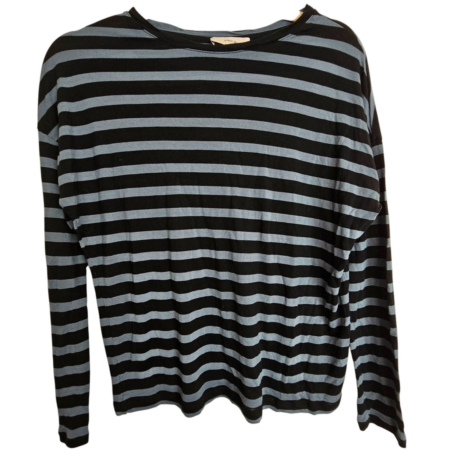 Vince Vince Womens Striped T-Shirt Sz S Quiet Luxury Minimalist Size S / US 4 / IT 40 - 7 Thumbnail