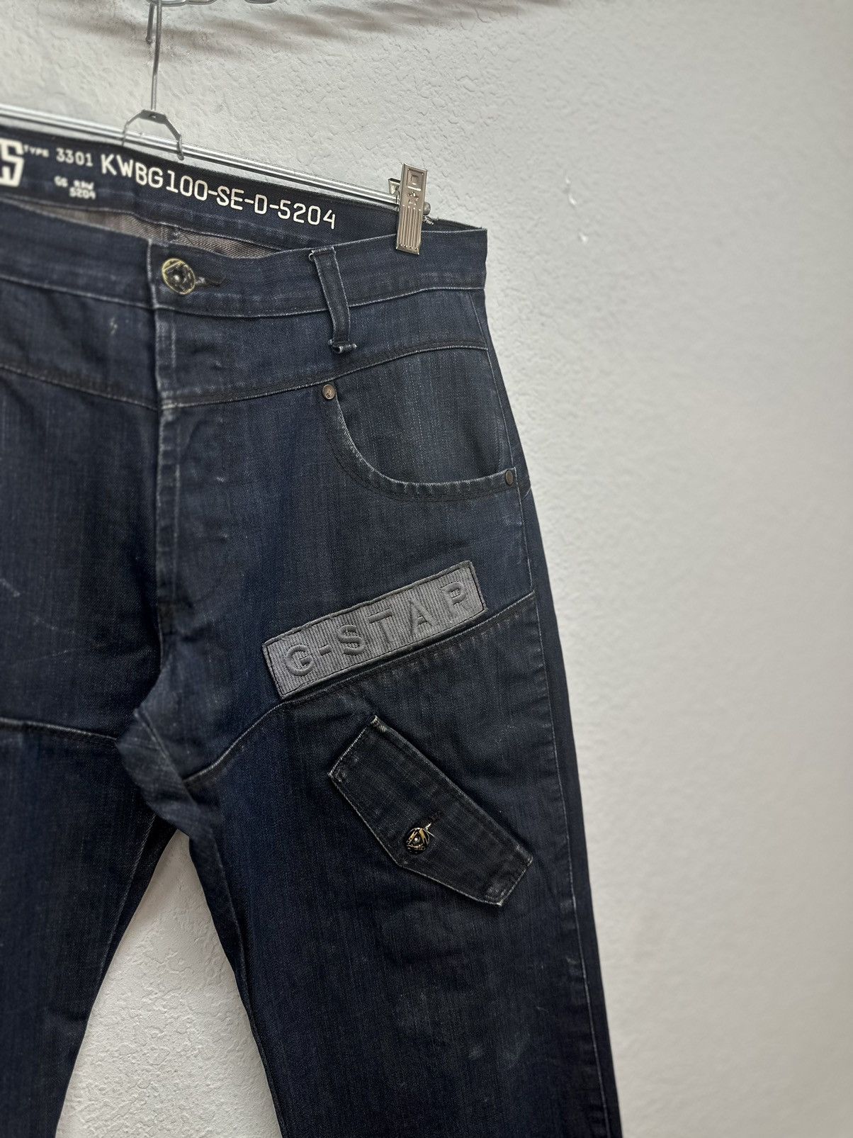 G-Star Vintage cargo denim distressed rare G-star style jeans pants Size US 34 / EU 50 - 5 Thumbnail