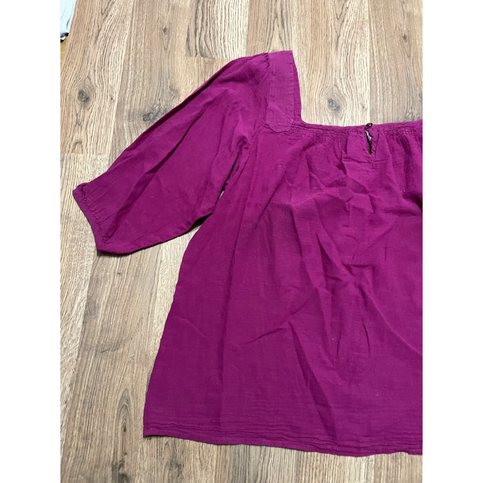Old Navy Old Navy Shirt Women's Size Medium Purple 3/4 Sleeve T-Shirt Casual Regular Solid Vintage No Size M / US 6-8 / IT 42-44 - 3 Thumbnail