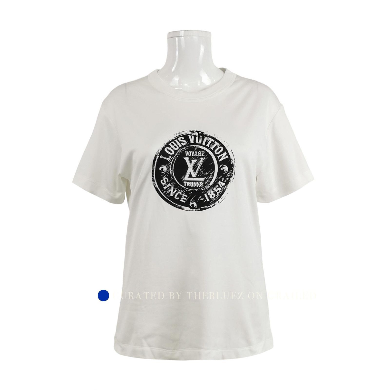 Louis Vuitton Graphic Print Short Sleeve T-Shirt in White Size US S / EU 44-46 / 1 - 1 Thumbnail