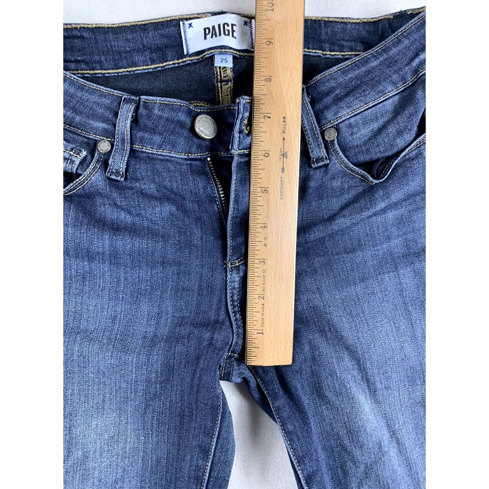 Paige PAIGE Jeans VERDUGO ANKLE WOMENS SIZE 25 BLUE Size 42" / US 20 - 4 Thumbnail