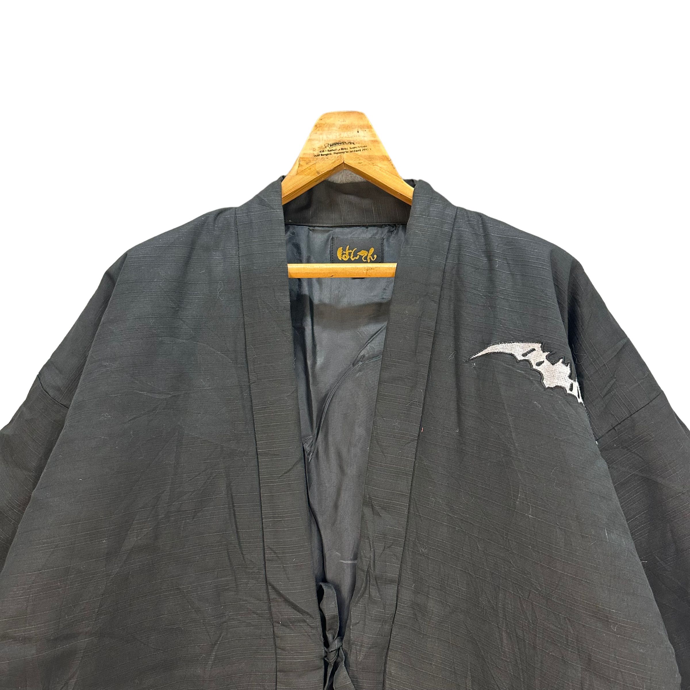 Japanese Brand MOON BAT EMBROIDERY ON BACK KIMONO JAPAN #7814-178 Size US L / EU 52-54 / 3 - 4 Thumbnail
