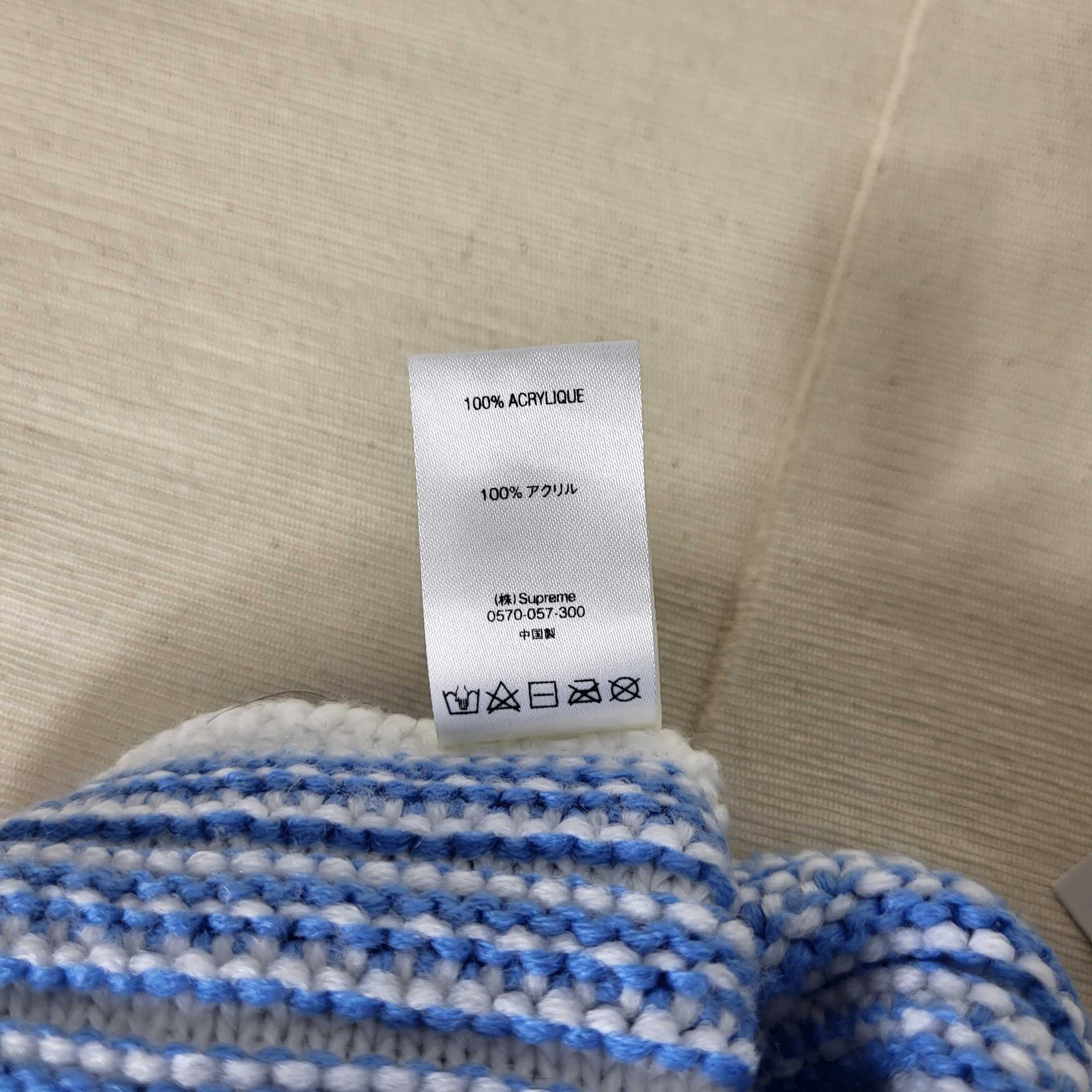 Supreme Supreme Contrast Stripe Beanie white Size ONE SIZE - 5 Thumbnail
