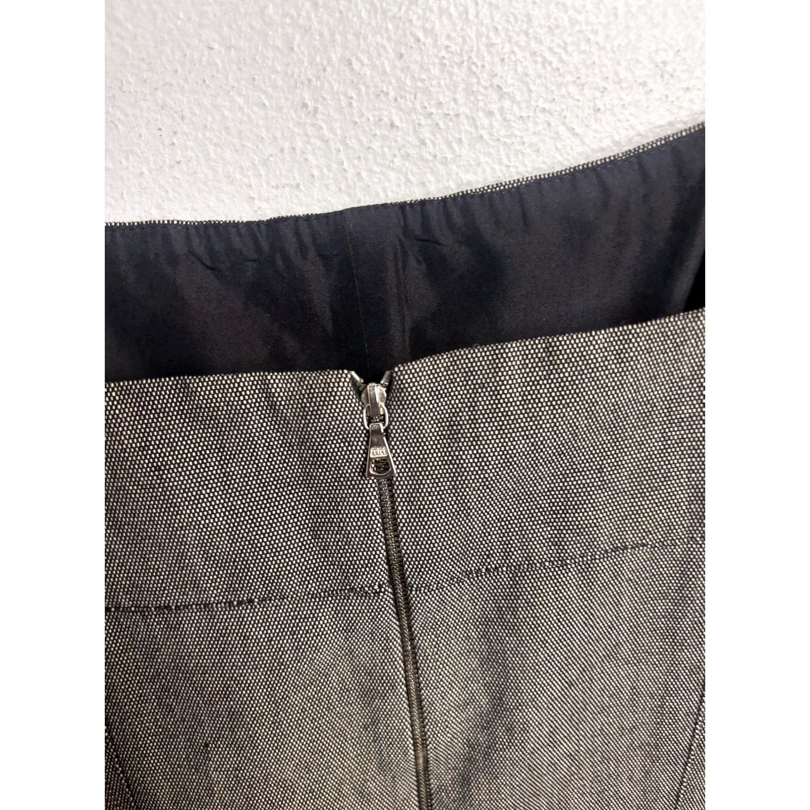 Narciso Rodriguez VINTAGE? No. Narciso Rodriguez Dress Womens 2 Black Gray Strappy Pleated Midi Made In Italy Size XS / US 0-2 / IT 36-38 - 3 Thumbnail