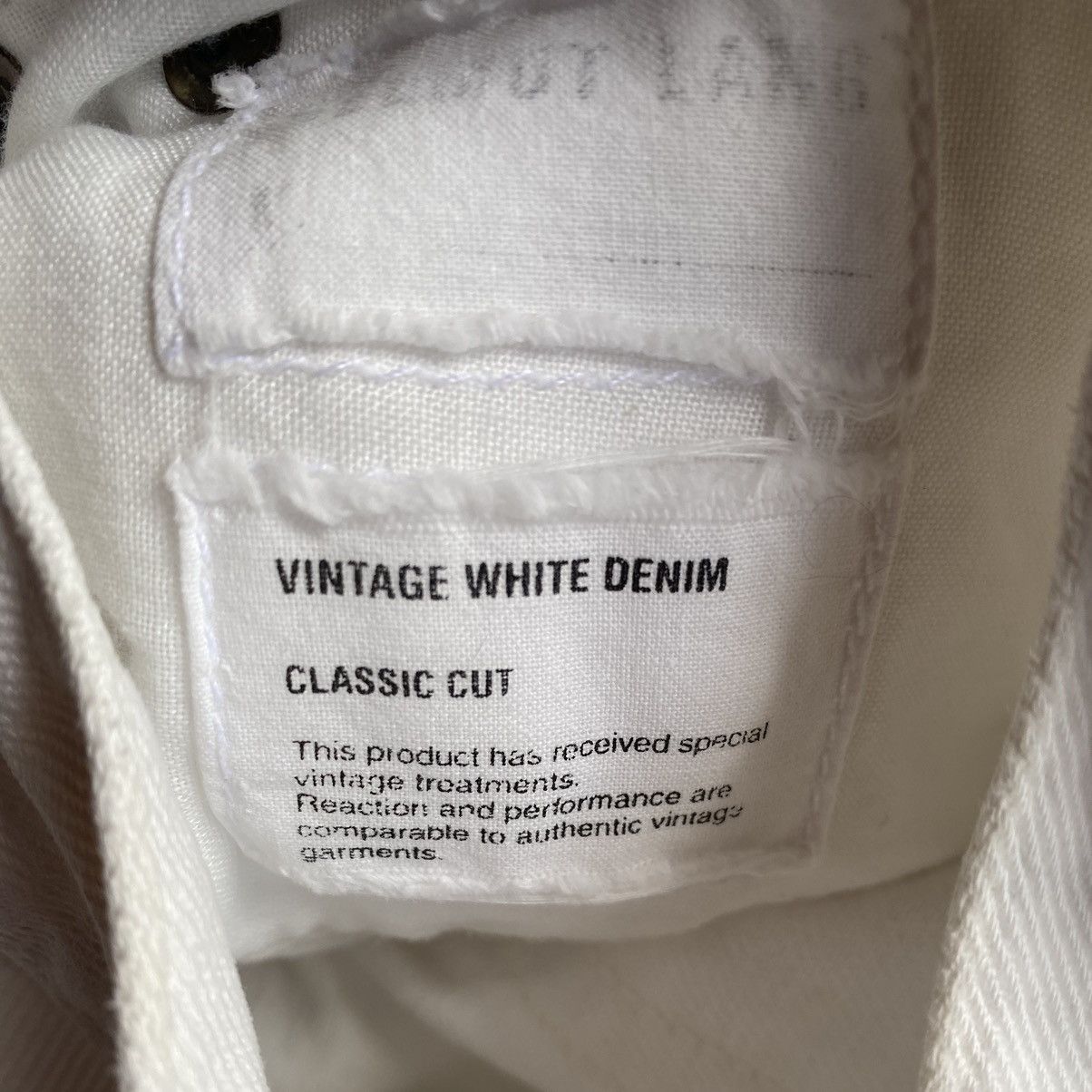 Helmut Lang Helmut Lang Archive Vintage White Denim Classic Cut Size US 32 / EU 48 - 7 Thumbnail
