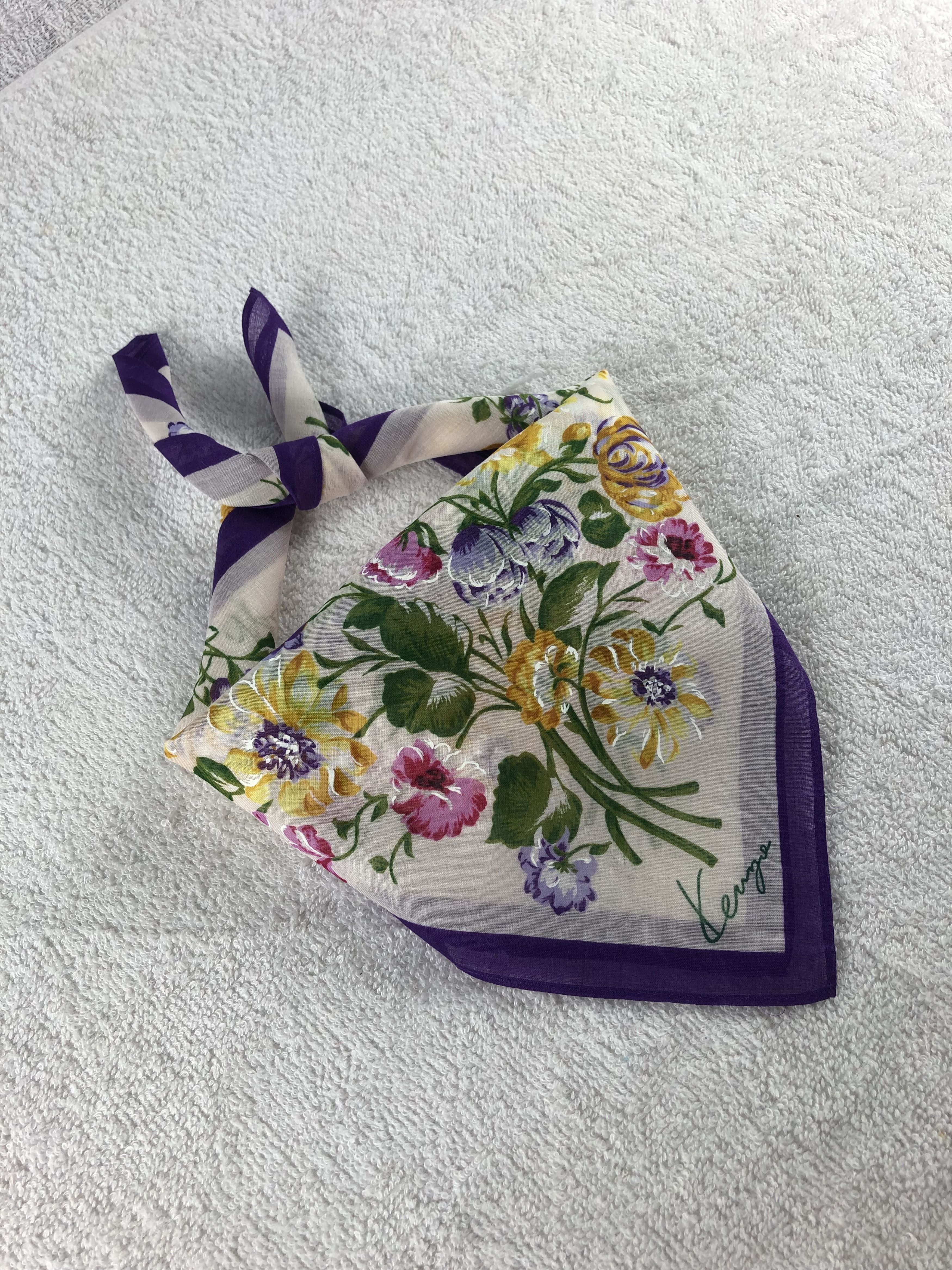 Kenzo × Vintage Kenzo Handkerchief / Bandana / Neckerchief Size ONE SIZE - 1 Thumbnail