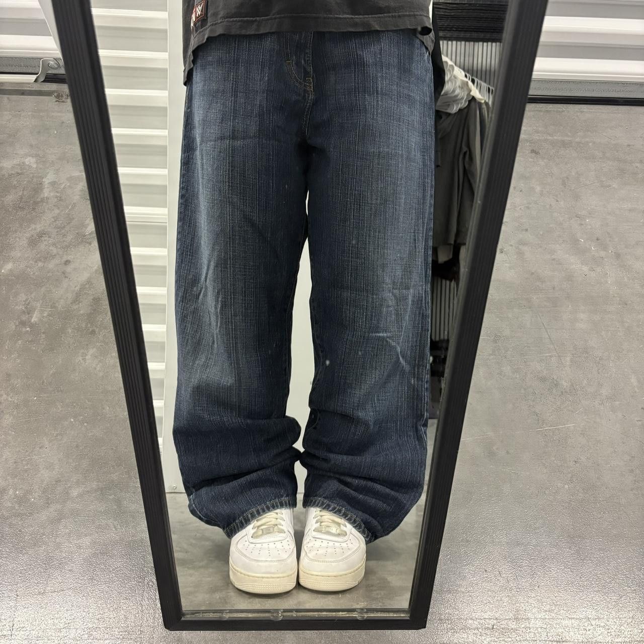 Calvin Klein Vintage Y2K/2000s Super Baggy Calvin Klein Skater Style Dark Blue Wash Denim Jeans! Size US 38 / EU 54 - 1 Thumbnail
