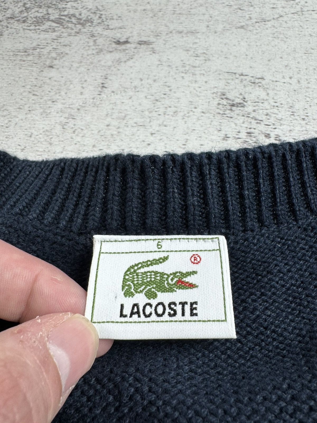 Lacoste Lacoste 6 Cotton Knited V-Neck Sweatshirt Sweater Pullover Size US XL / EU 56 / 4 - 9 Thumbnail