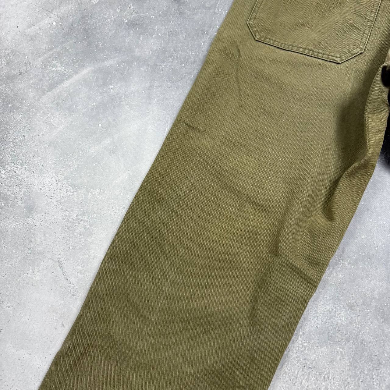 Quiksilver Vintage 2000s Quiksilver Barney Canvas Carpenter Pants Khaki Size US 31 - 22 Thumbnail