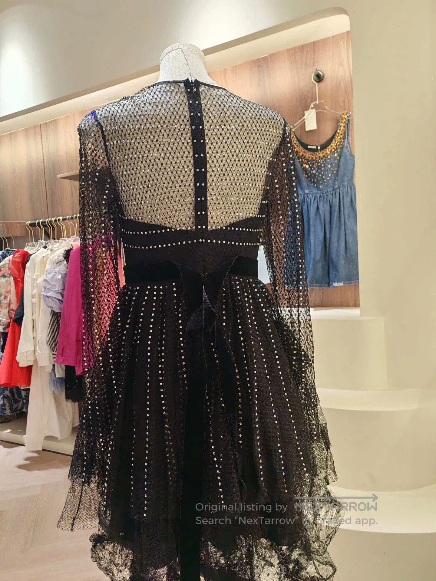 Philosophy di Lorenzo Serafini Philosophy Black Sequin Lace Dress. Size XXS / US 00 / IT 34 - 2 Thumbnail