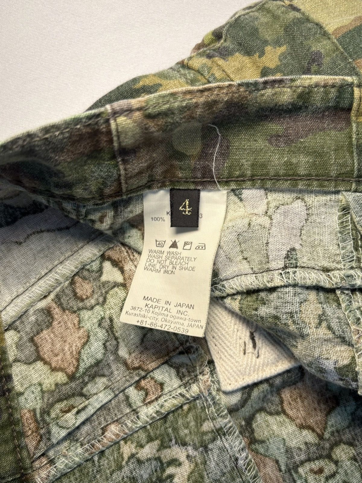Kapital Kapital Camo Patchwork Cargo Shorts Size US 34 / EU 50 - 6 Thumbnail