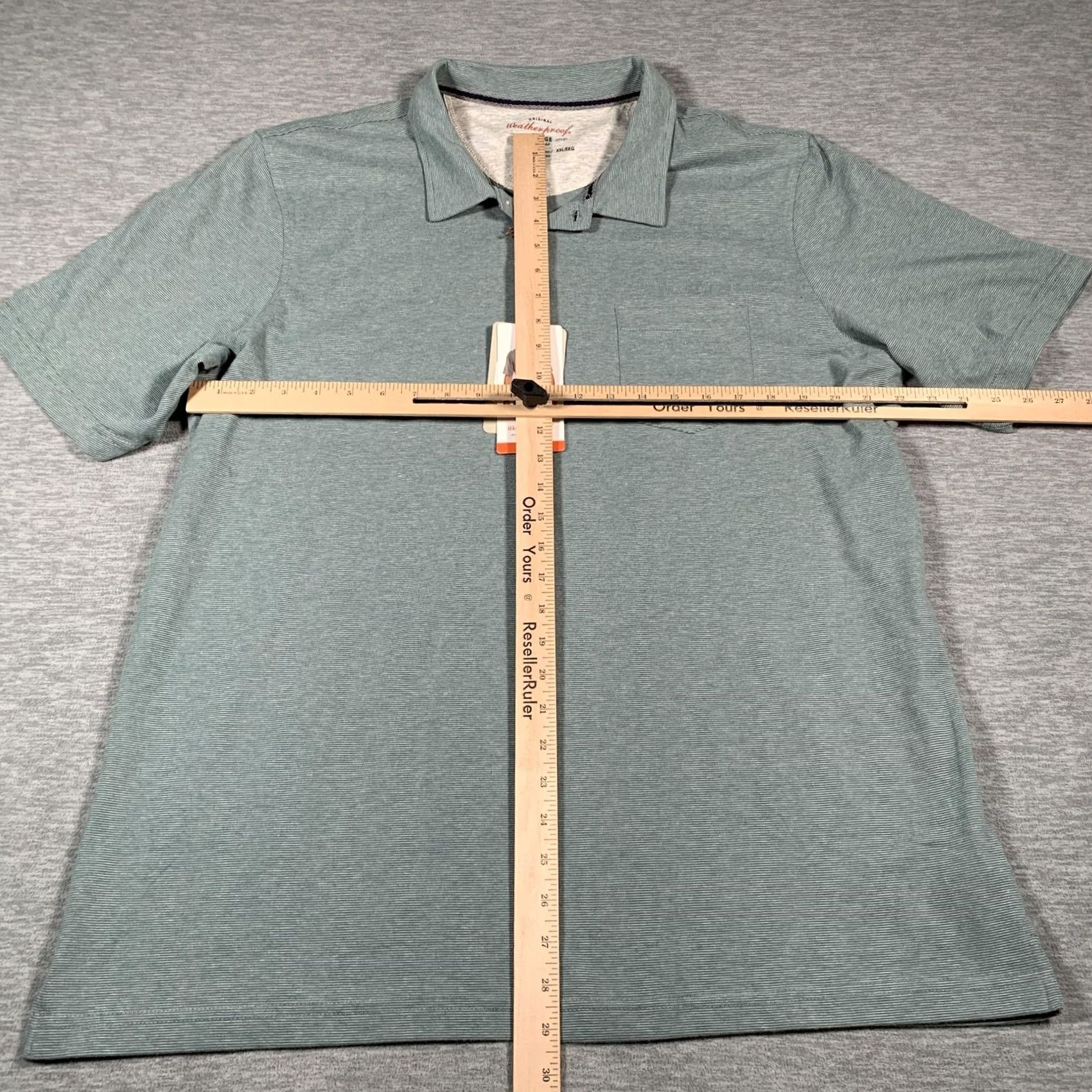 Weatherproof VINTAGE Weatherproof Polo Shirt Mens 2XL Green Heather Cotton Polyester Pocket Short Sleeve Casual 1948 Size US XXL / EU 58 / 5 - 7 Thumbnail