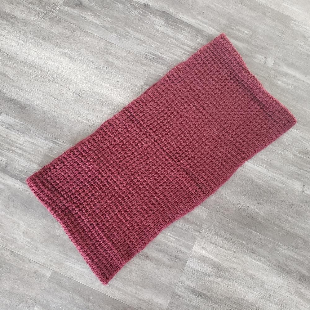 Cotton On Burgundy Classic CO Infinity Scarf Size ONE SIZE - 2 Thumbnail